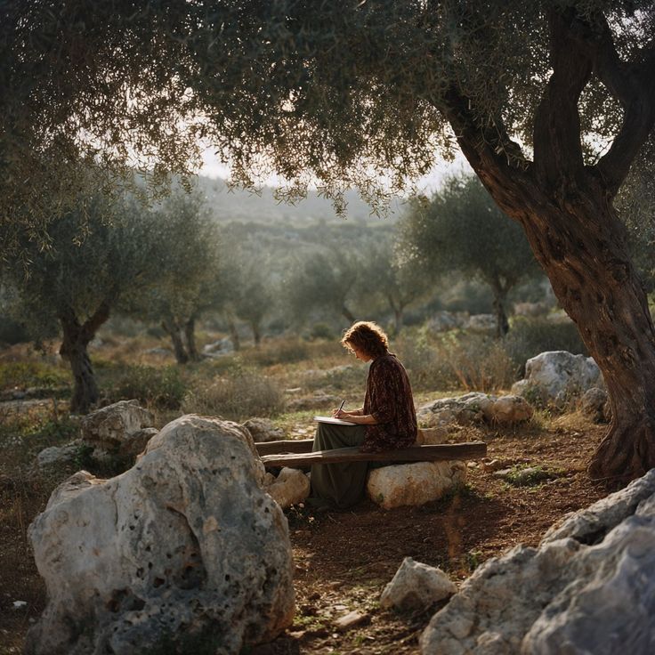 Woman in traditional Palestinian thobe